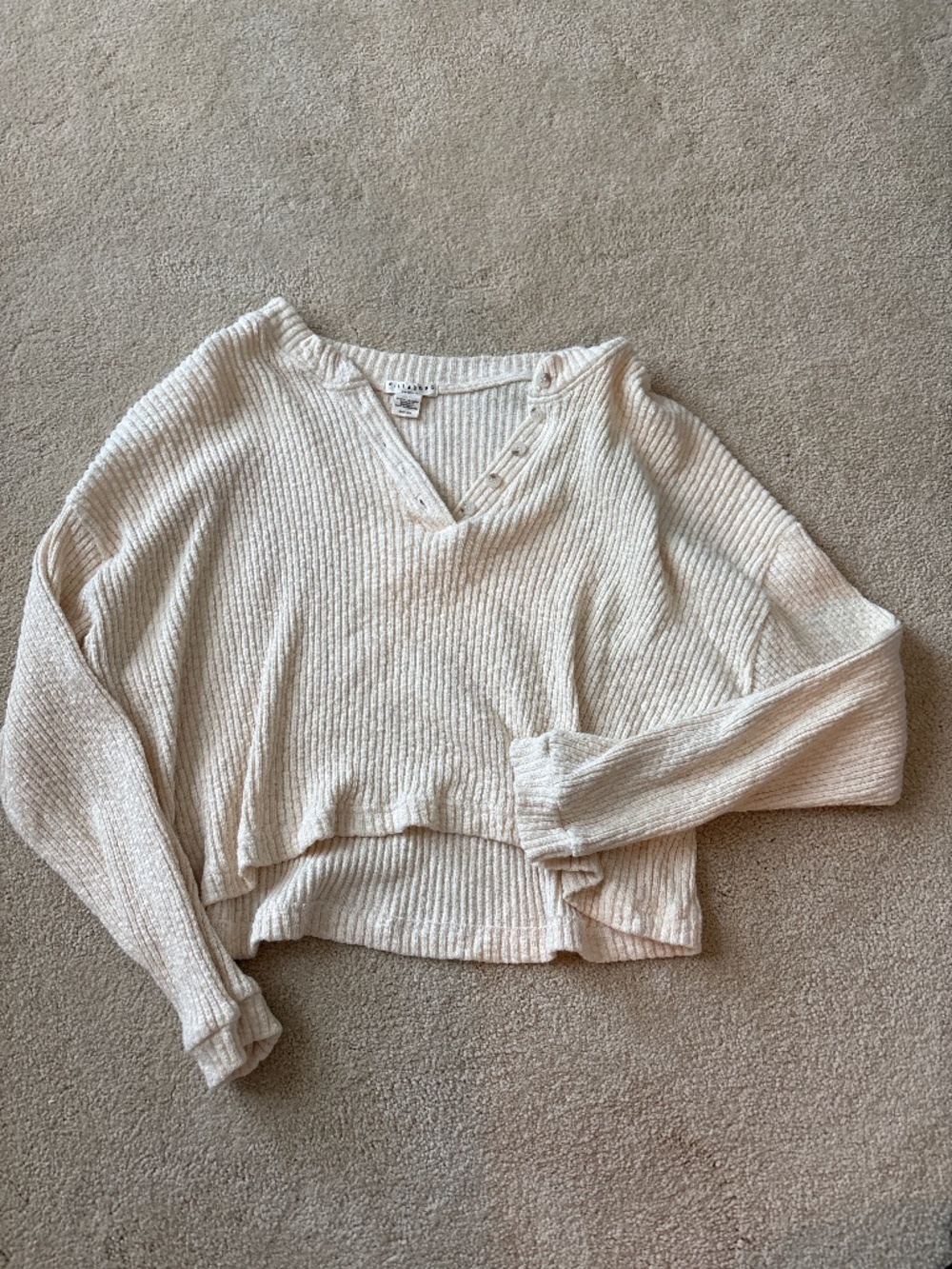 Billabong essentials button up sweater size xs